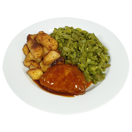 Cordon bleu(vega) Jus(vega) Snijbonen Provencaalse aardappelen